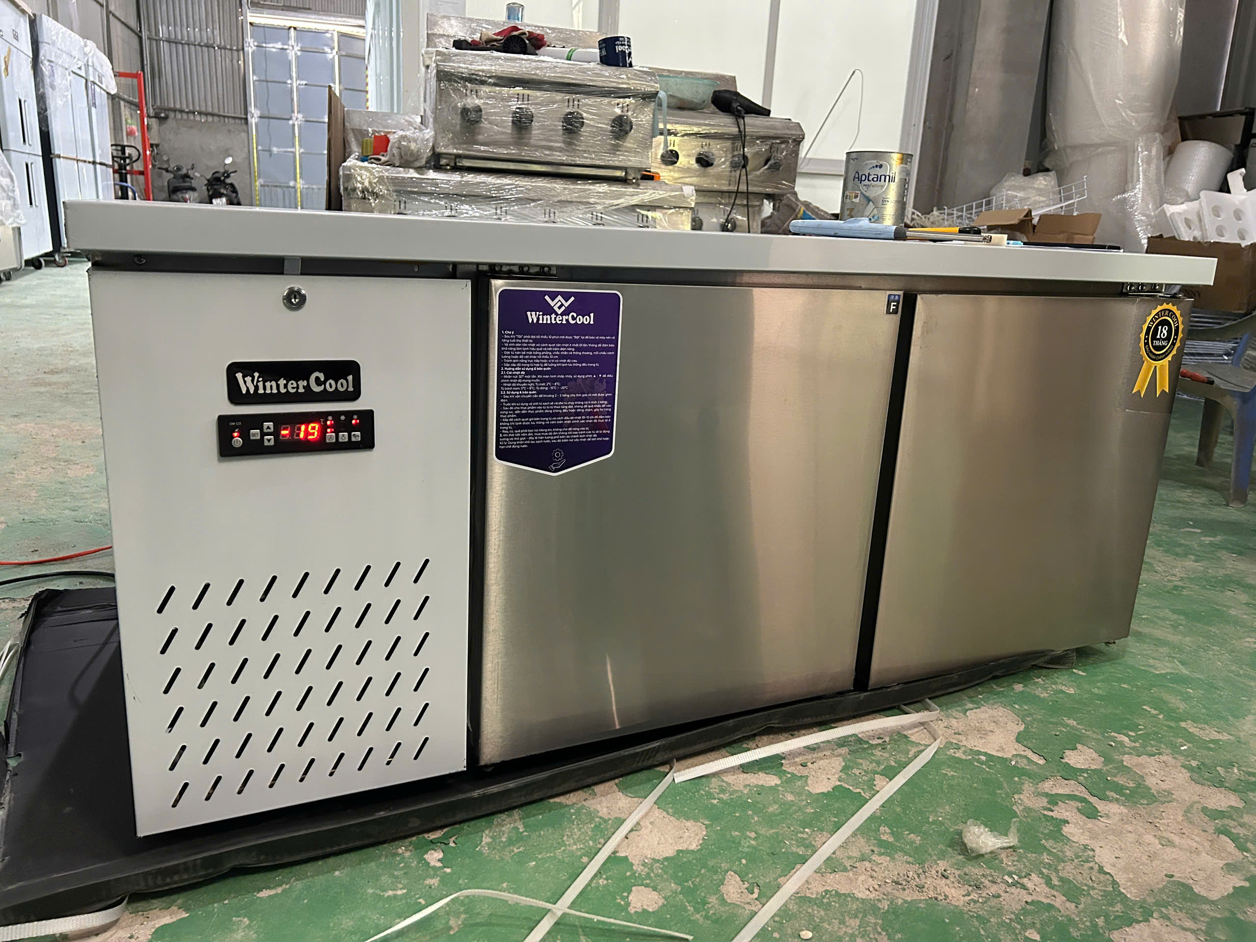 Tủ đông bàn chặt 1m5 WinterCool - Quạt gió - Ảnh 5