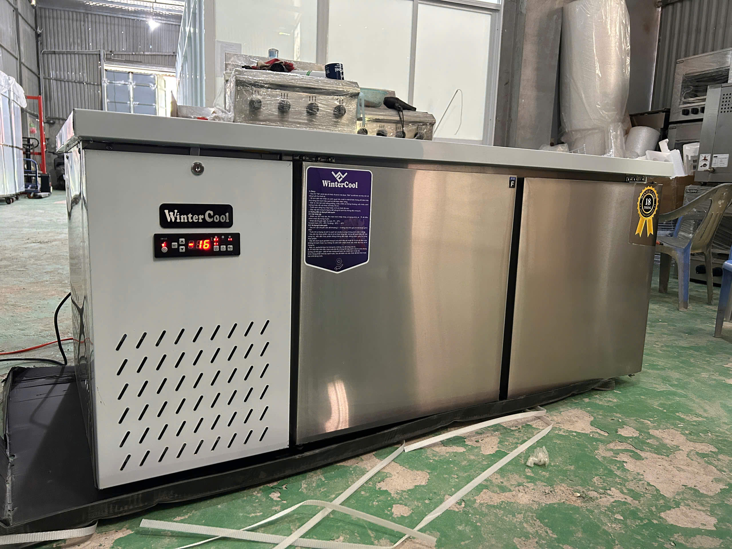 Tủ đông bàn chặt 1m5 WinterCool - Quạt gió - Ảnh 4