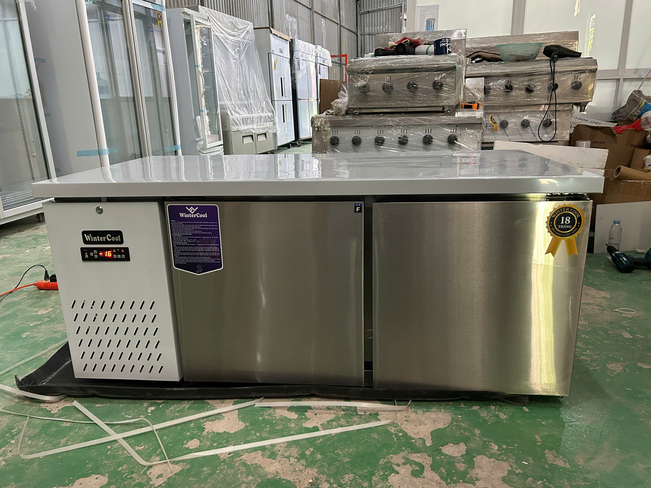Tủ đông bàn chặt 1m5 WinterCool - Quạt gió - Ảnh 3