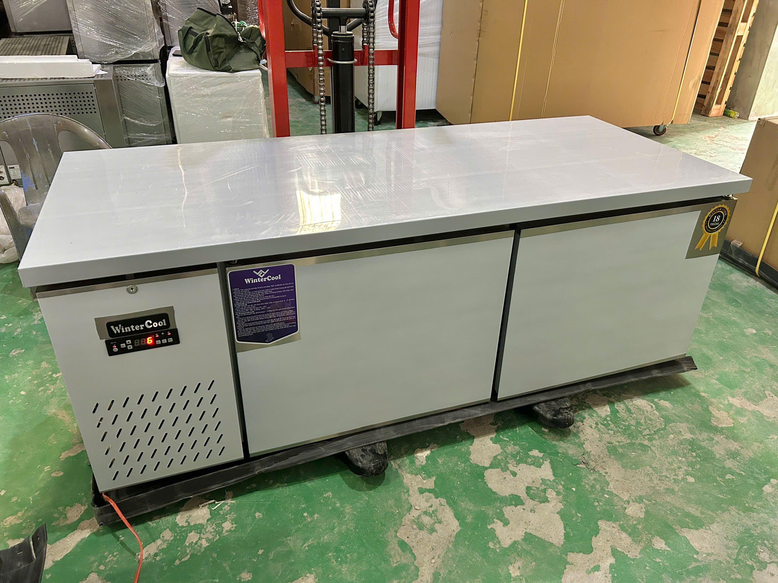 Tủ đông bàn chặt 1m8 WinterCool - Quạt gió - Ảnh 4